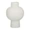 CosmoLiving by Cosmopolitan White Ceramic Modern Vase, 8" x 12"